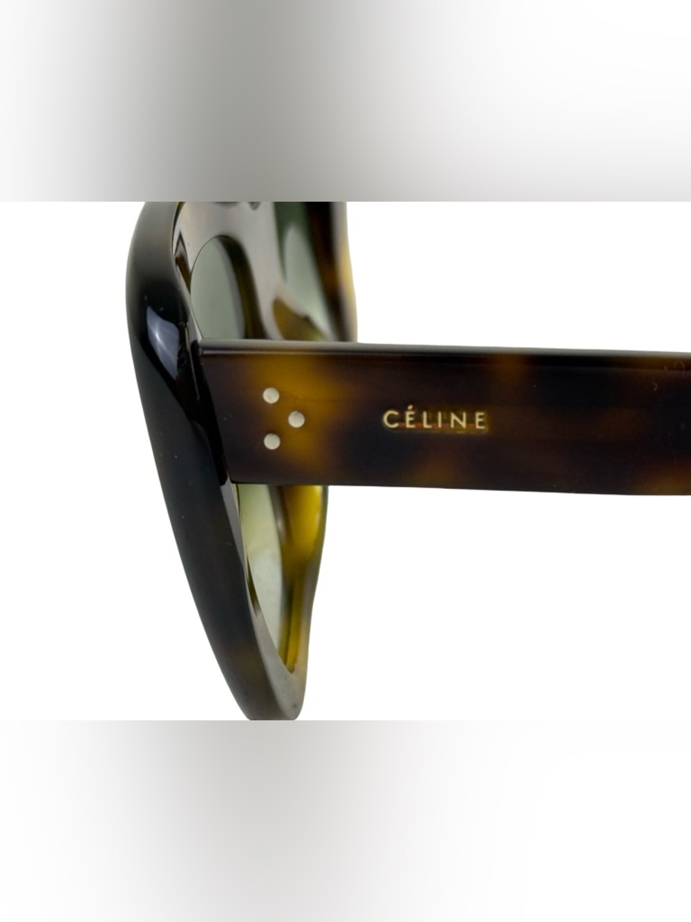 CELINE STELLA OVERSIZED TORTOISESHELL SUNGLASSES - Picture 6 of 10